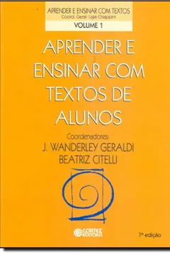 Livro Aprender e Ensinar com Textos de Alunos - Resumo, Resenha, PDF, etc.