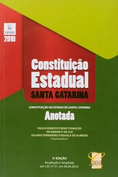 Livro Constituicao Estadual De Santa Catarina - Resumo, Resenha, PDF, etc.