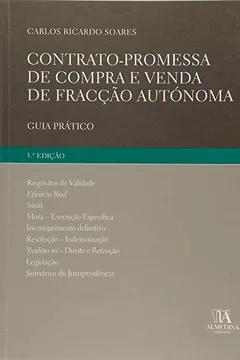 Livro Contrato Promessa De Compra E Venda De Fraccao Autonoma - Resumo, Resenha, PDF, etc.