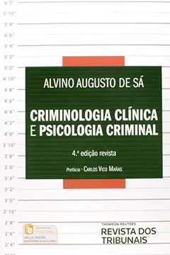 Livro Criminologia Clínica e Psicologia Criminal - Resumo, Resenha, PDF, etc.