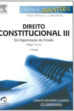Livro Direito Constitucional Iii - Série Caderno De Questoes - Resumo, Resenha, PDF, etc.