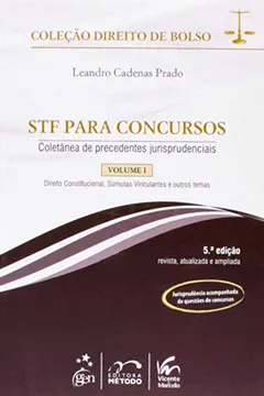 Livro Direito De Bolso - Stf Para Concursos - V. 01 - Resumo, Resenha, PDF, etc.