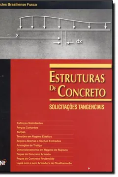 Livro Estruturas de Concreto. Solicitações Tangenciais - Resumo, Resenha, PDF, etc.