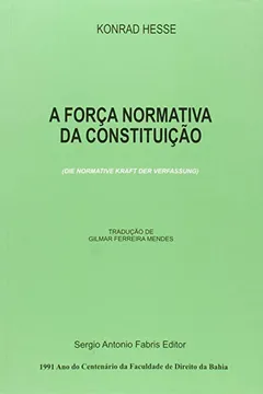 Livro Forca Normativa Da Constituicao, A - Resumo, Resenha, PDF, etc.