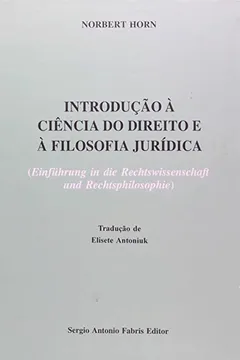 Livro Introdução A Ciência Do Direito E A Filosofia Jurídica - Resumo, Resenha, PDF, etc.