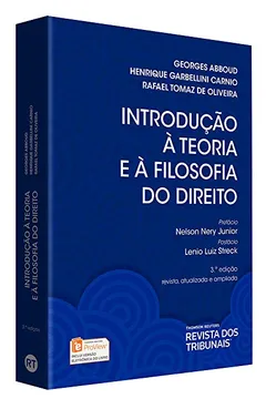 Livro Introdução à Teoria e à Filosofia do Direito - Resumo, Resenha, PDF, etc.