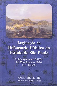 Livro Legislação Da Defensoria Publica Do Estado De São Paulo - Resumo, Resenha, PDF, etc.