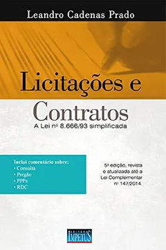 Livro Licitações e Contratos - Resumo, Resenha, PDF, etc.