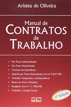 Livro Manual de Contratos de Trabalho - Resumo, Resenha, PDF, etc.