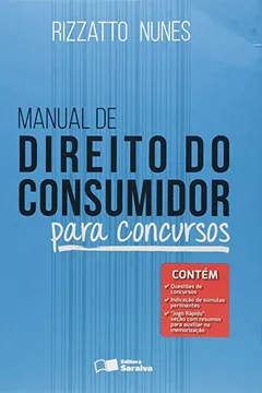 Livro Manual de Direito do Consumidor - Para Concursos - Resumo, Resenha, PDF, etc.