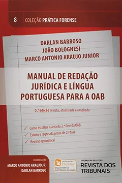 Livro Manual de Redação Jurídica e Língua Portuguesa Para a OAB - Resumo, Resenha, PDF, etc.