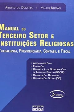Livro Manual Do Terceiro Setor E Instituições Religiosas - Resumo, Resenha, PDF, etc.