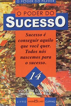 Livro O Poder Do Sucesso - Resumo, Resenha, PDF, etc.