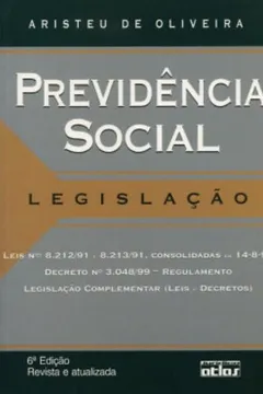 Livro Previdência Social. Legislação - Resumo, Resenha, PDF, etc.