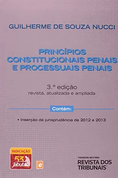 Livro Princípios Constitucionais Penais E Processuais Processuais - Resumo, Resenha, PDF, etc.