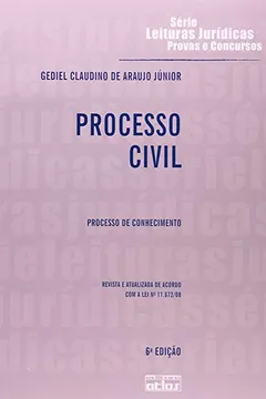 Livro Processo Civil. Processo de Conhecimento - Série Leituras Jurídicas Provas e Concursos - Resumo, Resenha, PDF, etc.