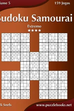 Livro Sudoku Samurai - Extremo - Volume 5 - 159 Jogos - Resumo, Resenha, PDF, etc.
