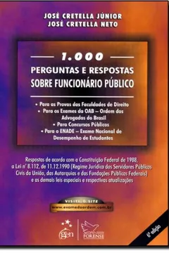 Livro 1000 Perguntas e Respostas Sobre o Funcionário Publico - Resumo, Resenha, PDF, etc.
