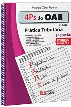 Livro 4 PS da OAB. Prática Tributária - Resumo, Resenha, PDF, etc.