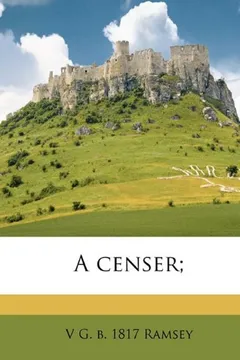 Livro A Censer; - Resumo, Resenha, PDF, etc.