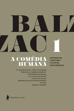 Livro A Comédia Humana - Volume 1 - Resumo, Resenha, PDF, etc.