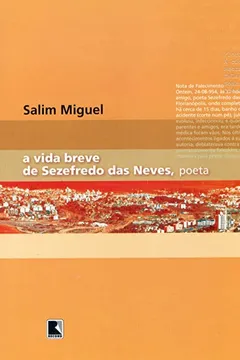 Livro A Vida Breve de Sezefredo das Neves, Poeta - Resumo, Resenha, PDF, etc.