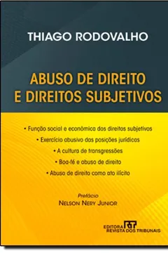 Capa do livro Abuso E Direitos Subjetivos