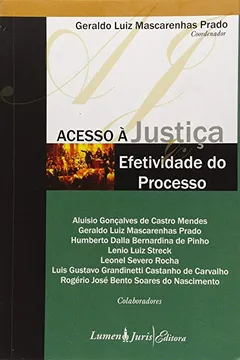 Livro Acesso A Justica - Efetividade Do Processo - Resumo, Resenha, PDF, etc.