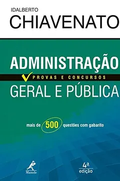 Capa do livro Administração Geral e Pública - Série Provas e Concursos