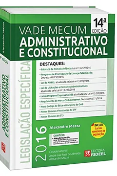 Livro Administrativo e Constitucional - Coleção Vade Mecum - Resumo, Resenha, PDF, etc.