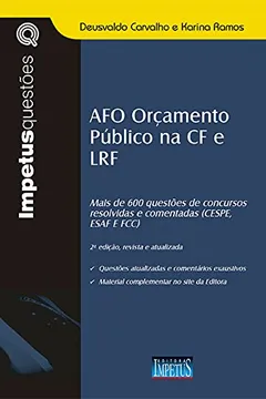 Livro AFO e Orçamento Público na CF e LRF - Resumo, Resenha, PDF, etc.