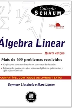 Livro Álgebra Linear - Resumo, Resenha, PDF, etc.