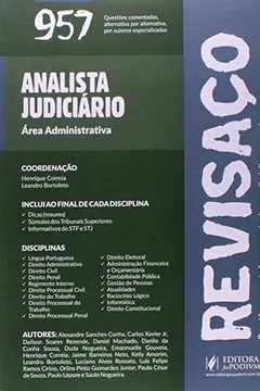 Livro Analista Judiciário. Área Administrativa. 957 Questões Comentadas Alternativa por Alternativa - Coleção Revisaço - Resumo, Resenha, PDF, etc.