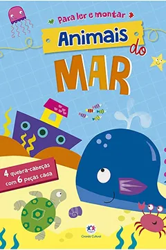 Livro Animais do mar: 4 Quebra-cabeças com 6 peças cada - Resumo, Resenha, PDF, etc.