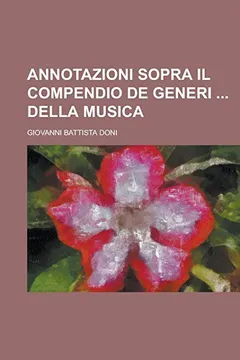 Livro Annotazioni Sopra Il Compendio de Generi Della Musica - Resumo, Resenha, PDF, etc.
