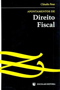 Livro Apontamentos de Direito Fiscal - Resumo, Resenha, PDF, etc.