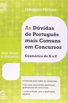 Livro As Dúvidas de Português Mais Comuns em Concursos - Resumo, Resenha, PDF, etc.
