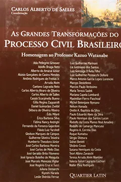 Livro As Grandes Transformações Do Processo Civil Brasileiro - Resumo, Resenha, PDF, etc.