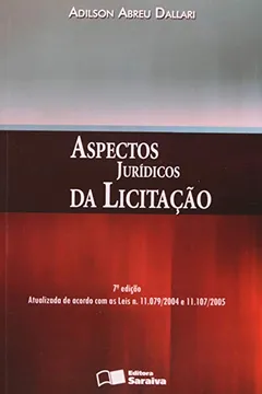Livro Aspectos Juridicos Da Licitacao - Resumo, Resenha, PDF, etc.