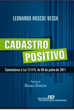 Livro Cadastro Positivo - Resumo, Resenha, PDF, etc.