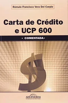 Capa do livro Carta De Credito E Ucp 600 - Comentada