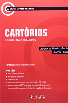 Livro Cartórios - Coleção Edital Sistematizado - Resumo, Resenha, PDF, etc.