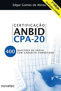 Livro Certificação Anbid CPA-20 - Resumo, Resenha, PDF, etc.