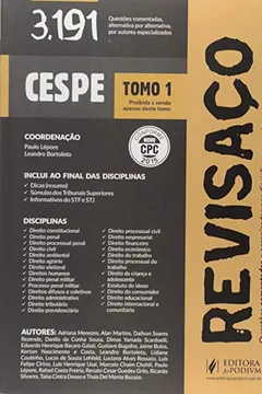 Livro CESPE. 3.191 Questões Comentadas Alternativa por Alternativa - Coleção Revisaço - Resumo, Resenha, PDF, etc.