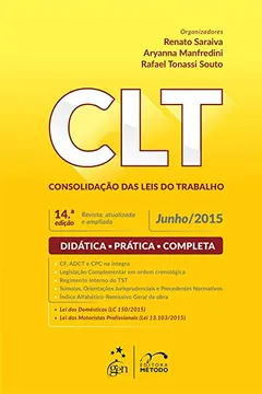 Livro CLT. Consolidação das Leis do Trabalho - Resumo, Resenha, PDF, etc.