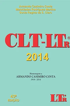 Livro CLT-LTr 2014 - Resumo, Resenha, PDF, etc.