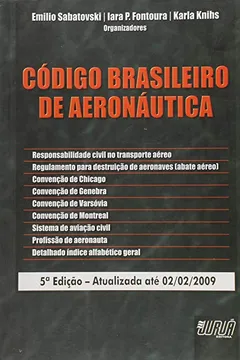 Livro Código Brasileiro de Aeronáutica - Resumo, Resenha, PDF, etc.
