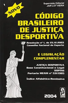 Livro Código Brasileiro De Justiça Desportiva Resolução Nº 1 De 23-12-2003 - Resumo, Resenha, PDF, etc.