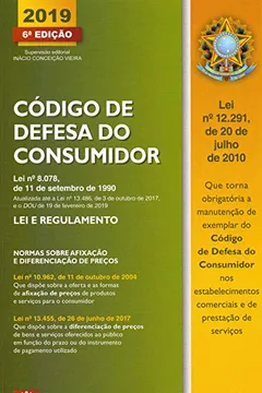 Livro Código de Defesa do Consumidor. 2019: lei e Regulamento - Resumo, Resenha, PDF, etc.