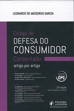 Livro Código de Defesa do Consumidor Comentado Artigo por Artigo - Resumo, Resenha, PDF, etc.